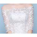 XQX009 Puffy Ball Gown Princess Women Frocks Designers Lace Up 2019 Off the Shoulder Vintage Lace Wedding Gowns long sleeves